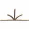 Ekena Millwork Richland Smooth Timber Gable Bracket, Douglas Fir, 108"W x 58"H x 3 1/2"D x 3 1/2"F, 13/12 Pitch GBW108X58X0404RIC00SDF - alternate 2